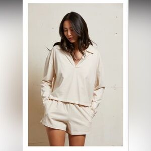 Perfectwhitetee Alison tennessee jersey collared top